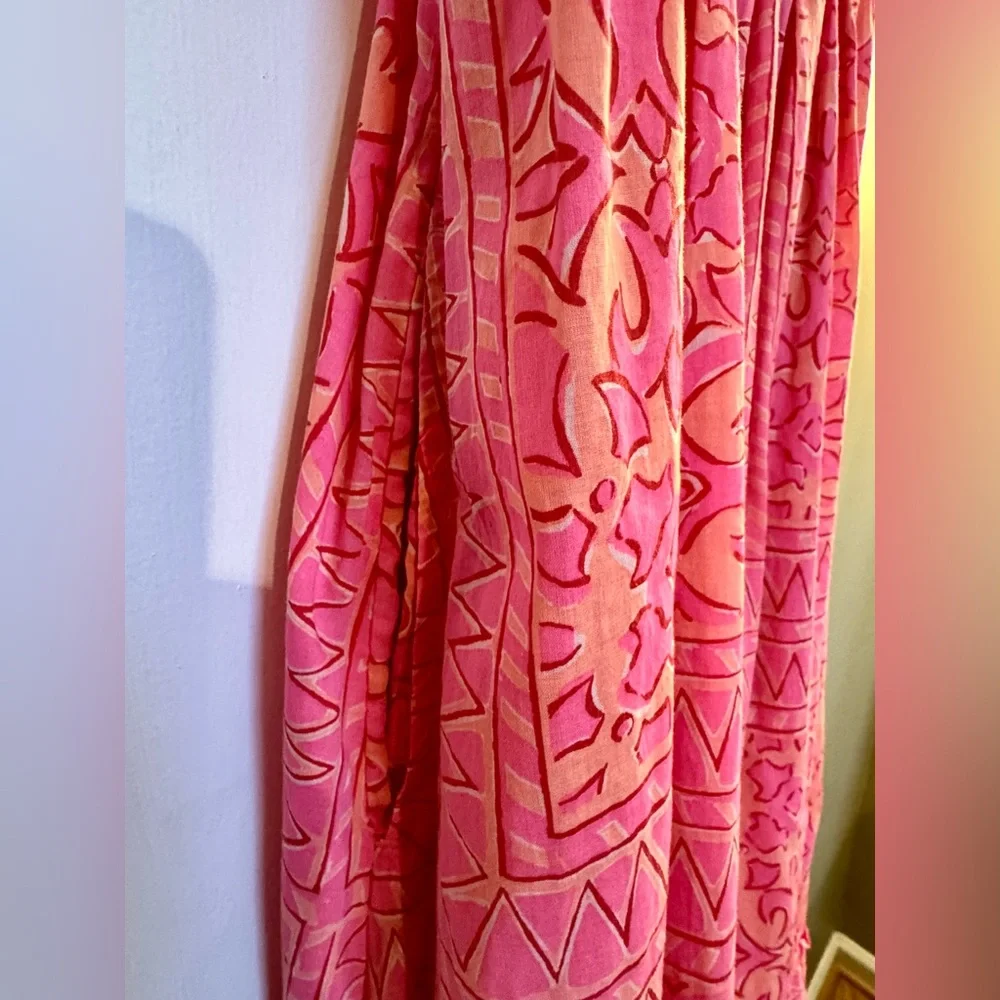 Vineyard Vines Pink Smock Ruffle 👗 Dress for sale! Has pockets on both sides :) - Picture 9 of 10